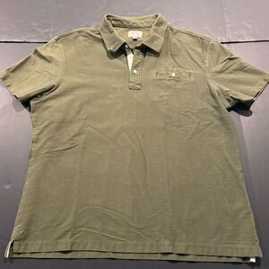 Jachs New York Mens Green Polo Casual Shirt L Short Sleeves